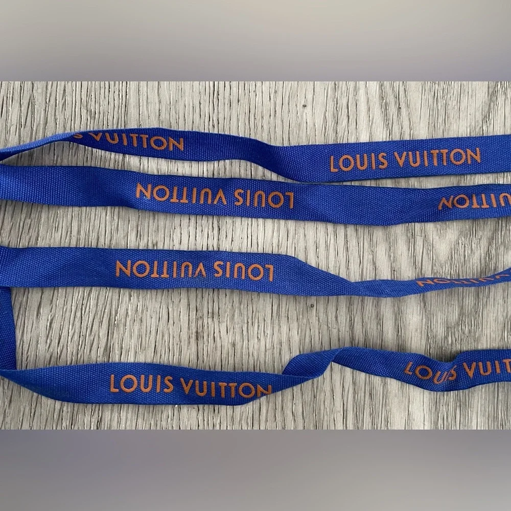 Louis Vuitton Blue and Orange Gift Ribbon